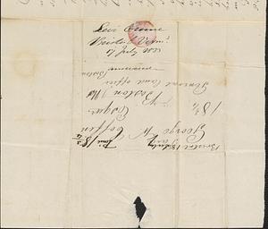 Levi Crane to George Coffin, 17 July 1833