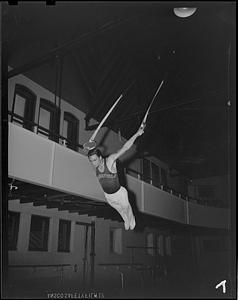 SC gymnast on the flying rings