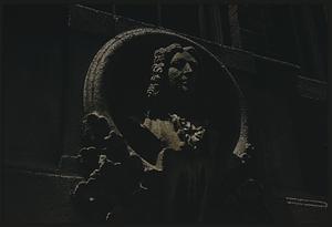 Sculpture bust in roundel, Boston