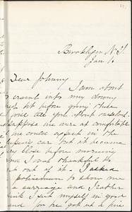 Letter from Mary W. Glover to John D. Long, January 10