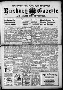 Roxbury Gazette and South End Advertiser, April 26, 1940