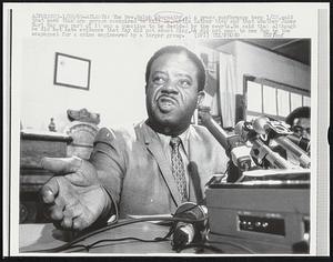 The Rev. Ralph Abernathy, at a press conference here 1/28, said that more than one person conspired to kill Dr. Martin Luther King and that whether James Earl Ray was part of it was a question to be decided by the courts. He said that although he did not have evidence that Ray did not shoot King, he did not want to see Ray be the scapegoat for a crime engineered by a larger group.