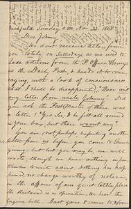 Letter from Zadoc Long to John D. Long, November 22, 1868