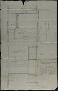 Full-scale drawing of windows rear elevation