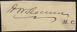 Autograph of Henry Warner Slocum