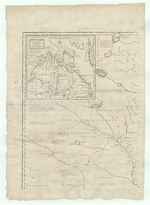 Amerique Septentrionale avec les routes, distances en miles, villages et etablissements françois et anglois