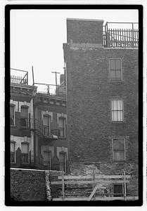 Scaffolding in front of a building