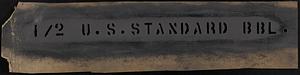 1/2 U.S. Standard BBL Stencil