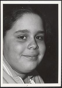 Closeup of a young person