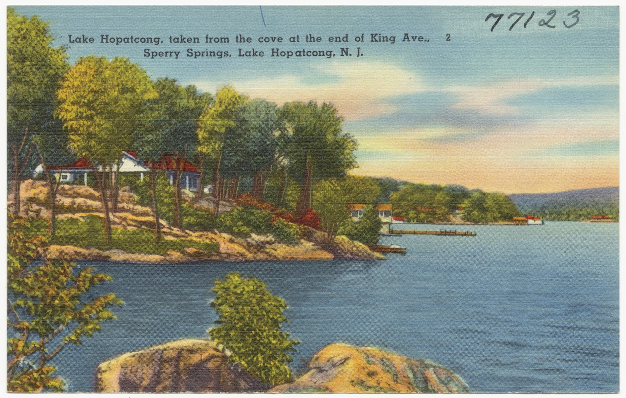 Carte Postale Ancienne RPPC Lake Hopatcong New Jersey 1908
