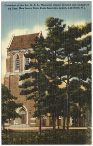 Cathedral of the Air, N. A. S., memorial chapel erected and dedicated by Dept. New Jersey State Posts American Legion, Lakehurst, N. J.