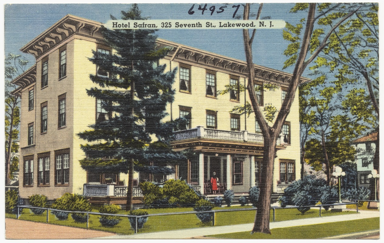 Hotel Safran, 325 Seventh St., Lakewood, N. J.
