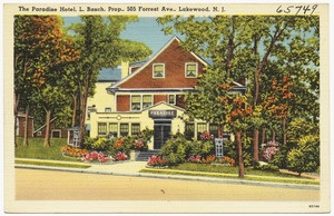 The Paradise Hotel, 505 Forrest Ave., Lakewood, N. J.