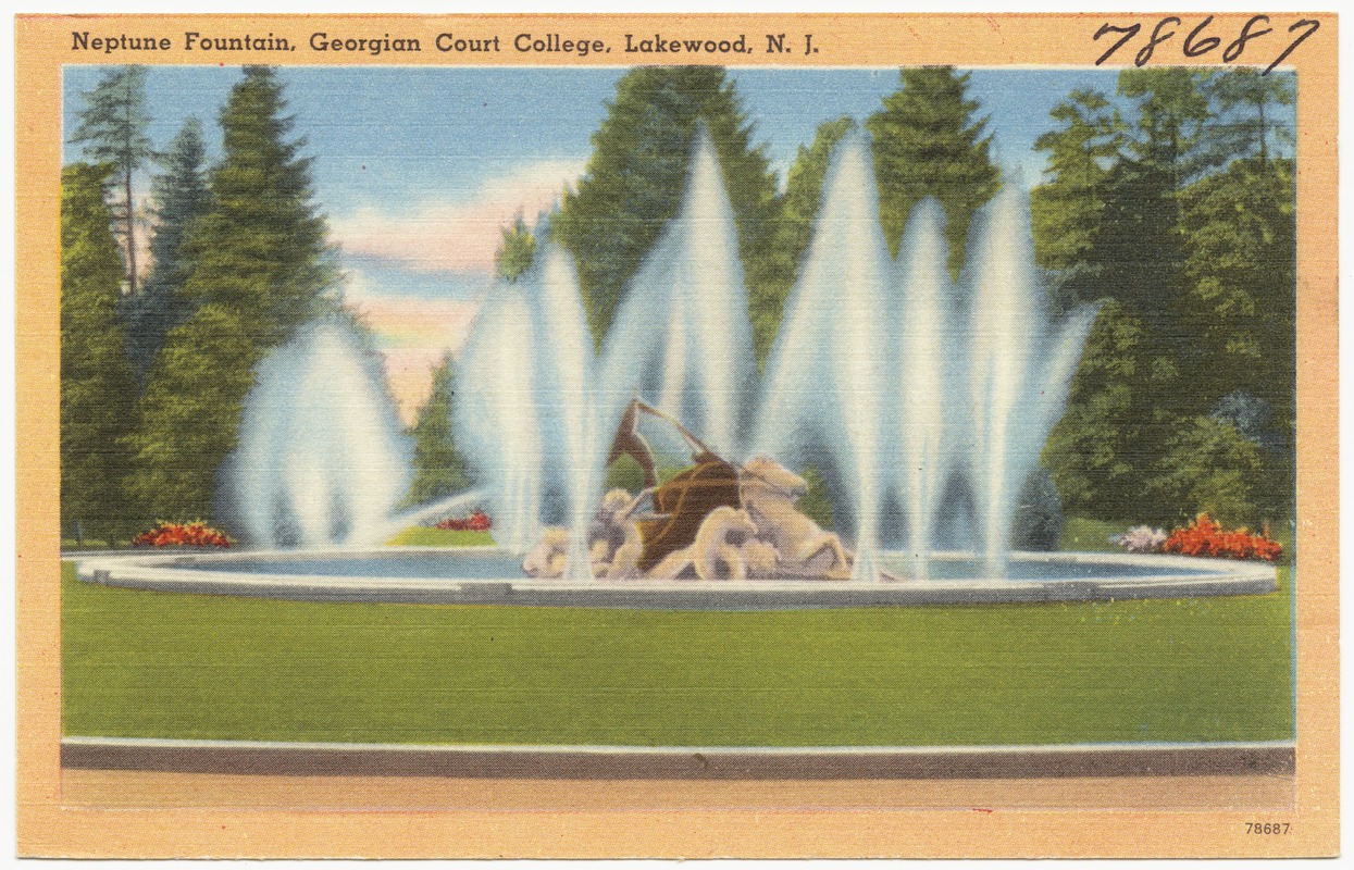 Neptune fountain, Court College, Lakewood, N. J. Digital