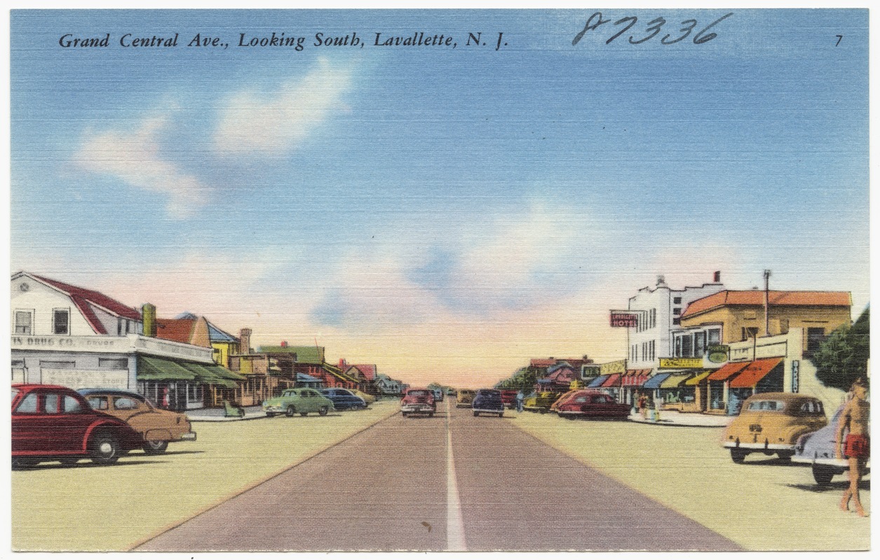 Grand Central Ave., looking south, Lavallette, N. J.