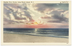Sunrise over ocean, Long Beach Island, N. J.