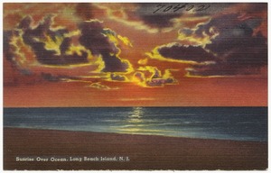 Sunrise over ocean, Long Beach Island, N. J.