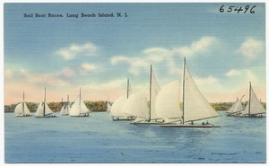 Sail boat races, Long Beach Island, N. J.