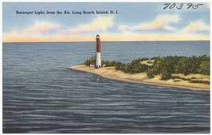Barnegat Light, from the air, Long Beach Island, N. J.