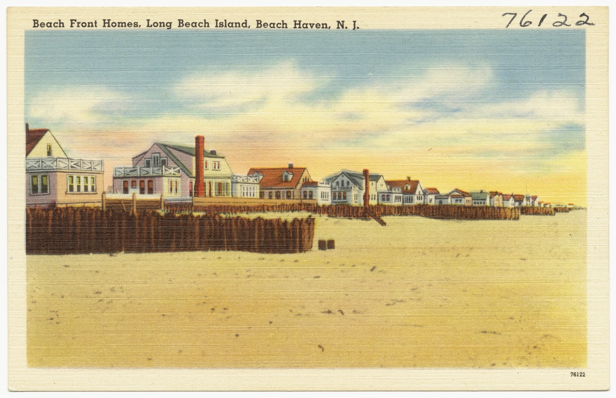 Beach front homes, Long Beach Island, Beach Haven, N. J. Digital