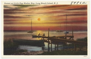 Sunset on Little Egg Harbor Bay, Long Beach Island, N. J.