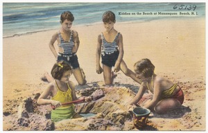 Kiddies on the beach at Manasquan Beach, N. J.