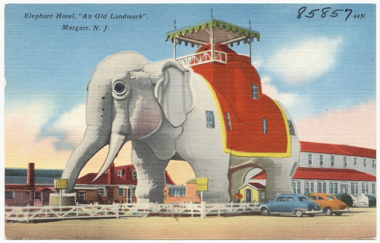 Elephant Hotel, "An Old Landmark", Margate, N. J.