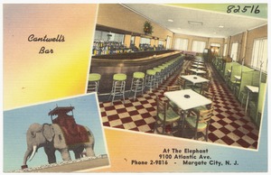 Cantwell's Bar, at the Elephant, 9100 Atlantic Ave., Margate City, N. J.