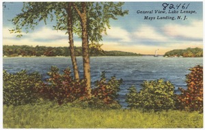 General view, Lake Lenape, Mays Landing, N. J.