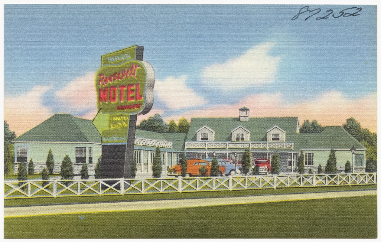 Roosevelt Motel, members of United Motor Courts, Highway no. 1 -- Metuchen, N.J.