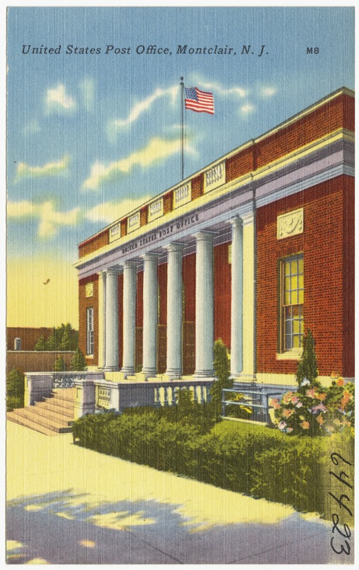 United States Post Office, Montclair, N. J. Digital Commonwealth