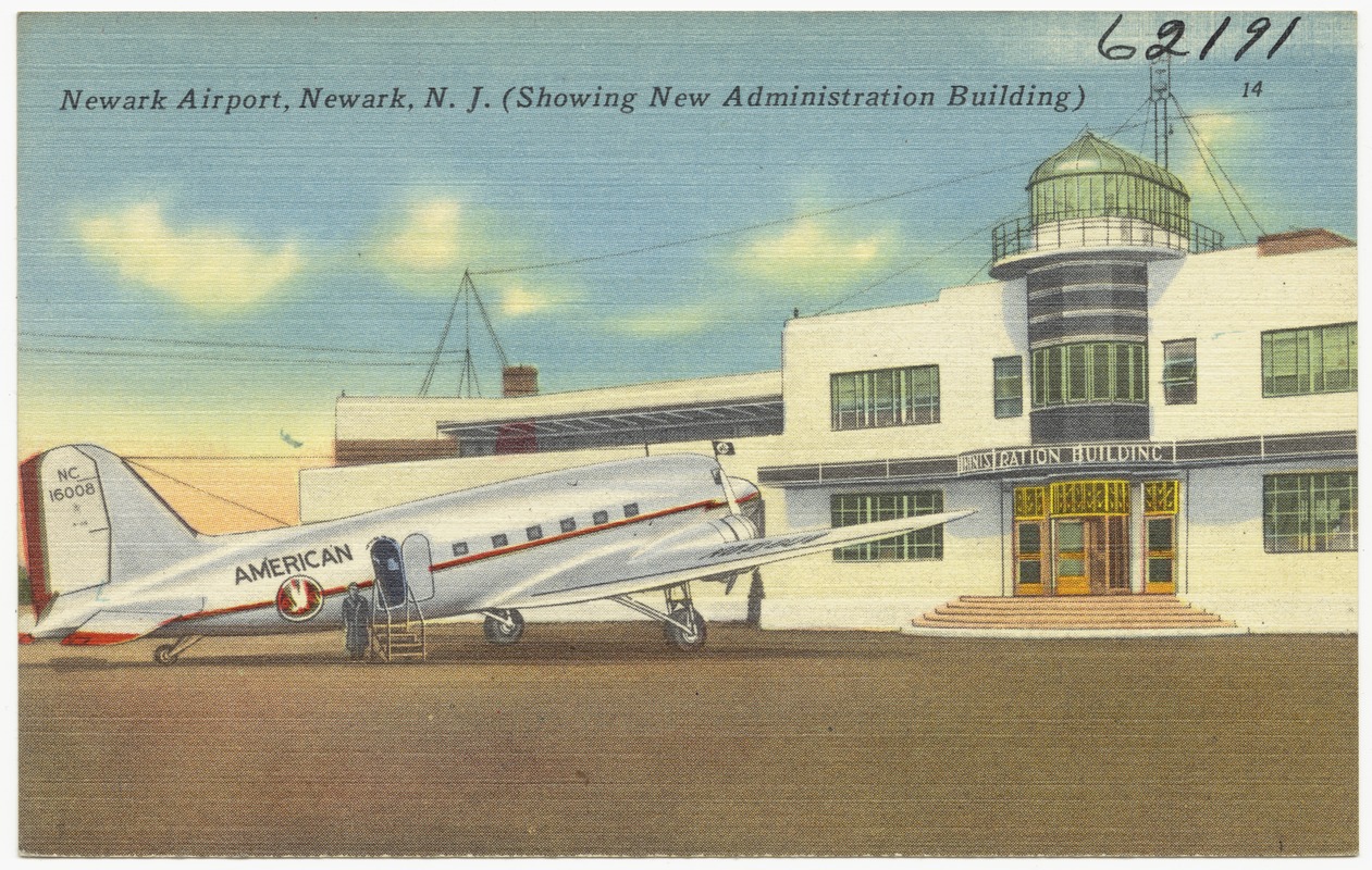 Newark Airport, Newark, N. J. (showing new administration building)