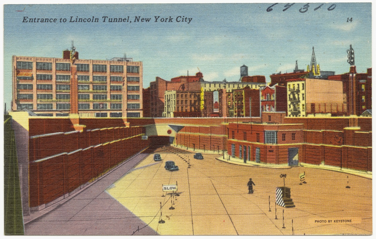 Entrance to Lincoln Tunnel, New York City
