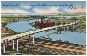 Passaic River Bridge underpassing the Pulansky Skyway, New Jersey Turnpike