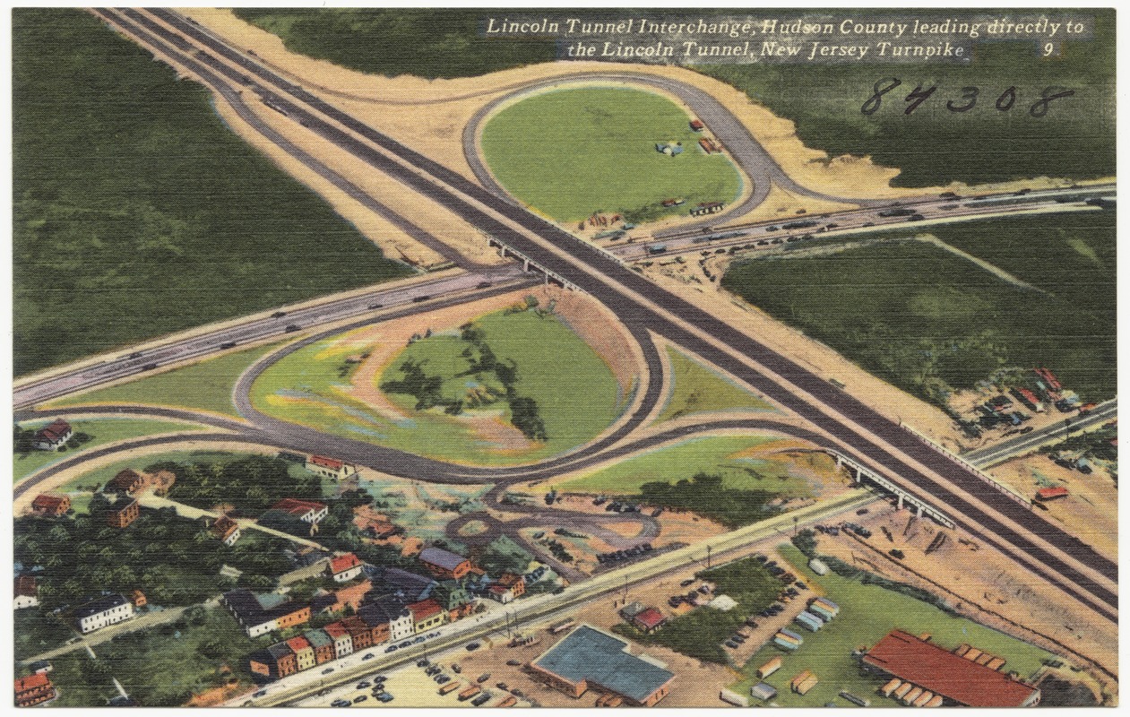Lincoln Tunnel Interchange, Hudson County leading directly to the
