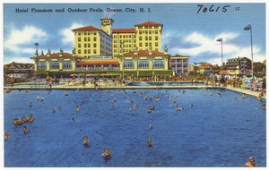Hotel Flanders and outdoor pools, Ocean City, N. J.