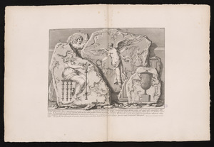 A. Una delle quattro figure rappresentanti quattro Vittorie alate con serto di alloro in una mano, e monile nell'altra dipinta vicino agli angoli delle riquadratura della Volta