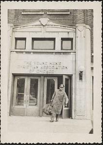 Jack Miller outside of the Young Men's Christian Association of Chicago