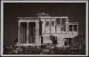 Acropole d'Athenes. L'Erechtheion