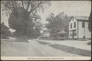Wood Street and general store, Woodville Mass.