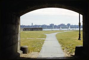 Charles River, thru bridge