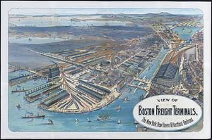 View of Boston freight terminals, the New York, New Haven & Hartford Railroad