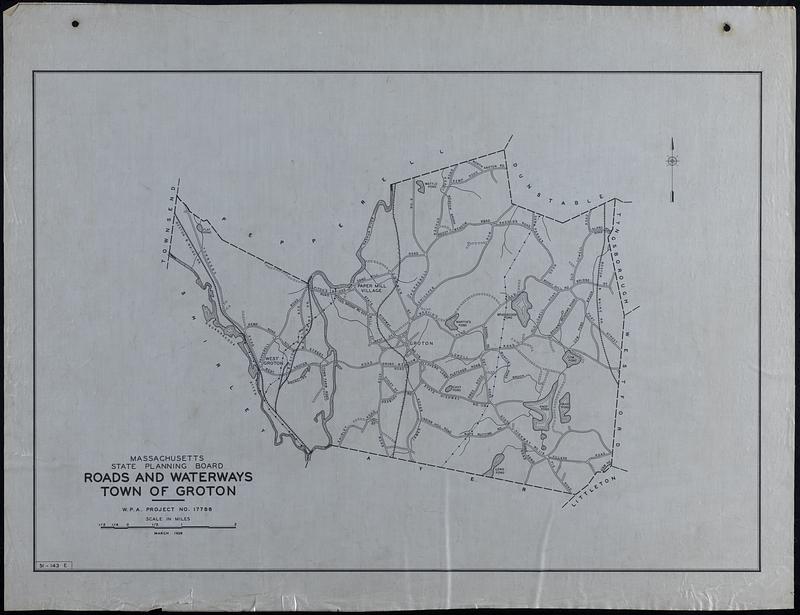 Groton Map Roads and Waterways Town of Groton - Digital Commonwealth