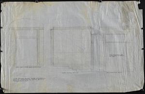 One inch scale drawing showing marble in vestibule