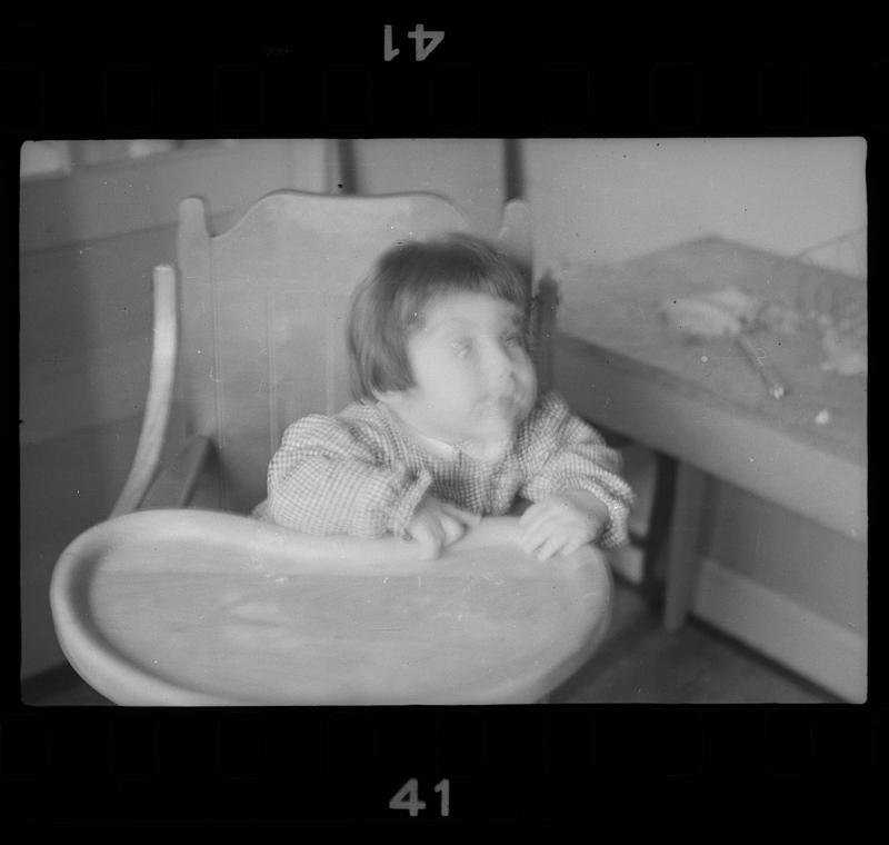 Baby in high chair