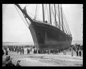 Schooner Nancy ashore at Nantasket