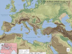 7. The Roman Empire around 200 CE