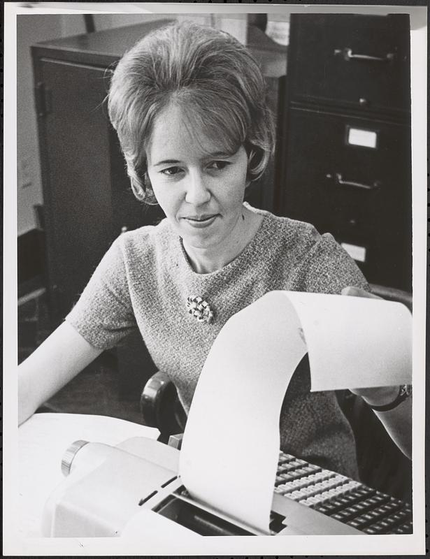 First woman bank examiner in Mass.