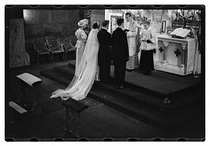 Wedding Will. Ryan of Maker St. Brig. at Brookline with Fr. Dowd