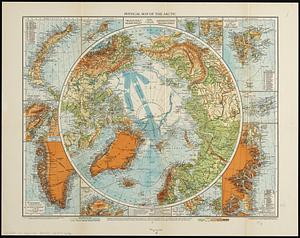 Physical map of the arctic